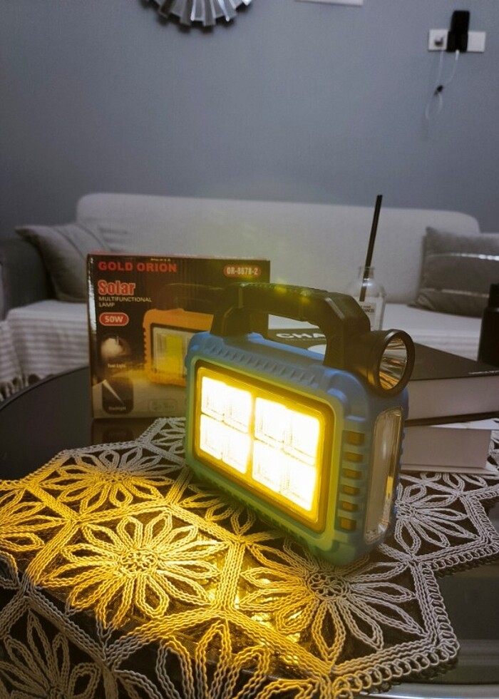 Kamp Lambsı Güneş Enerji veya usb şarzlı - Görsel 4