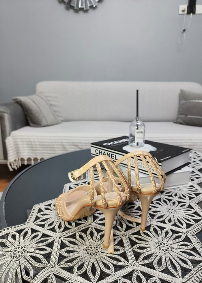 Kadın Flow Vizon Taş Biyeli Topuklu - Görsel 2