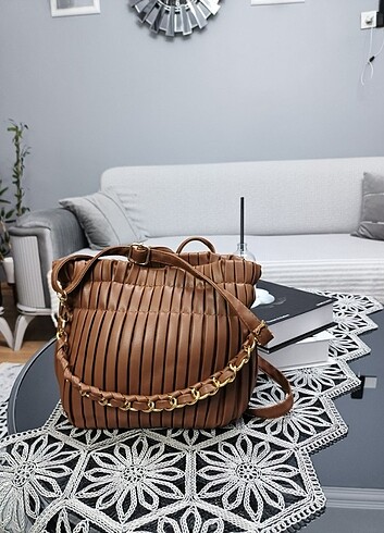 AYNALI CEP MODA DERİ KESE ÇANTA - Görsel 2