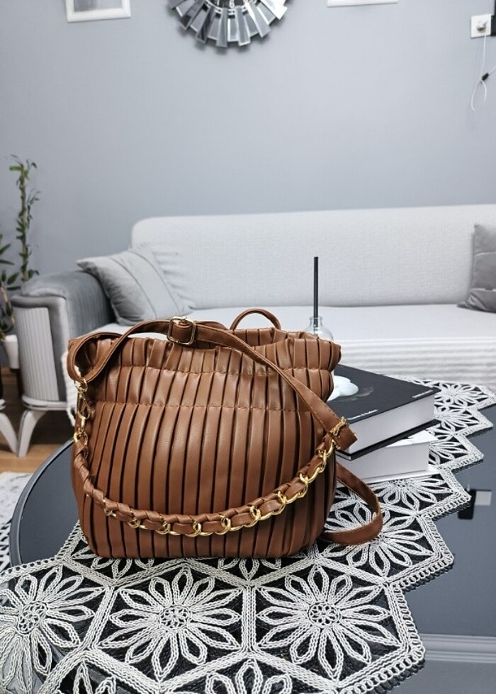 AYNALI CEP MODA DERİ KESE ÇANTA - Görsel 2