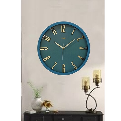 Mavi renk pleksi duvar saati - Görsel 5