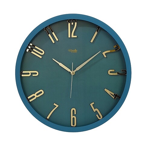 Mavi renk pleksi duvar saati - Görsel 4