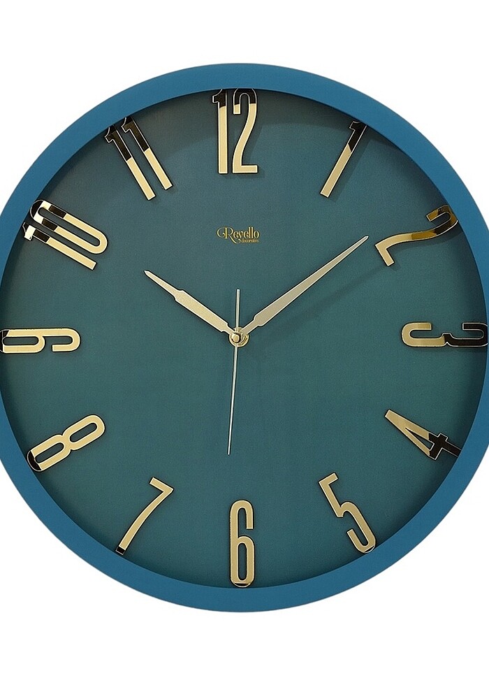 Mavi renk pleksi duvar saati - Görsel 4