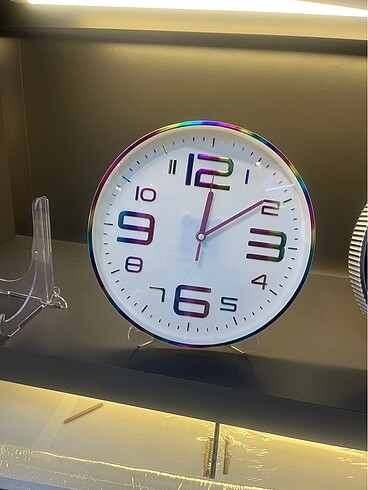 Renkli modern duvar saati - Görsel 5