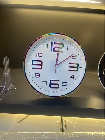 Renkli modern duvar saati - Görsel 6