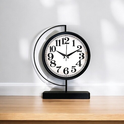 SİYAH MASA SAATİ - Görsel 3