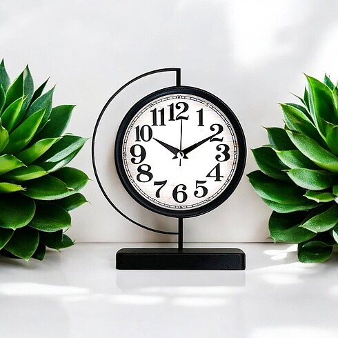 SİYAH MASA SAATİ - Görsel 2