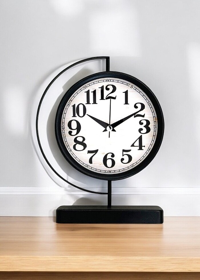 SİYAH MASA SAATİ - Görsel 3