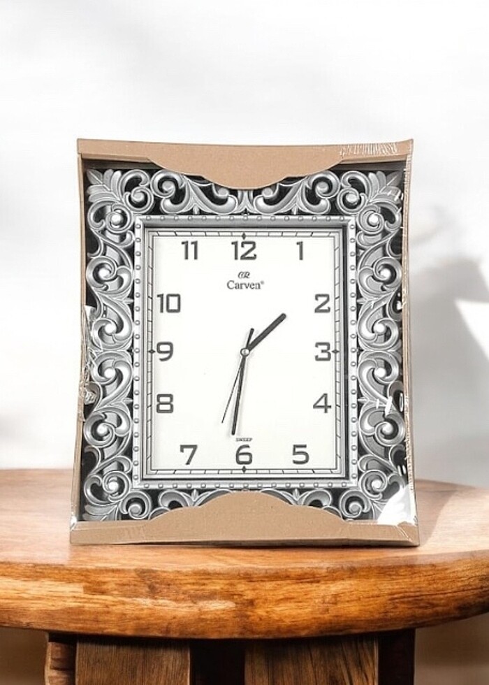 Gri duvar saati - Görsel 3