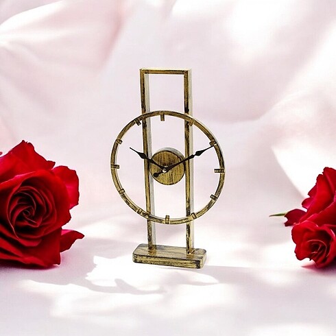 Gold metal saat - Görsel 5