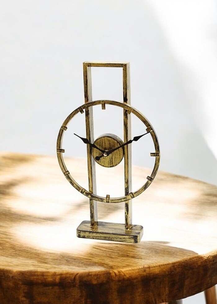 Gold metal saat - Görsel 4