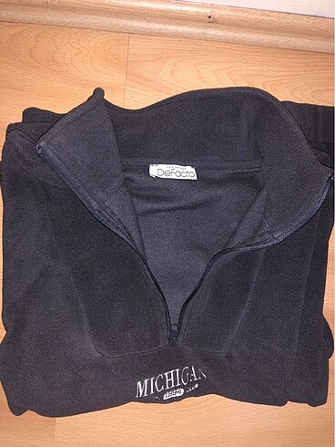 Koyu gri polar boğazı fermuarlı az kullanılmış - Görsel 5