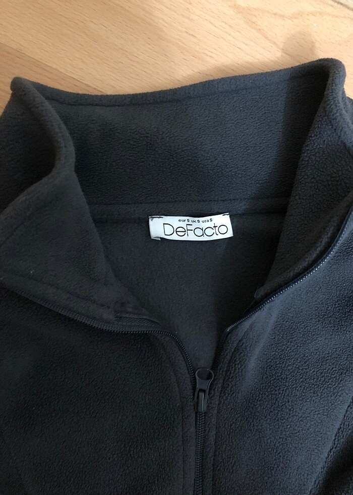 Koyu gri polar boğazı fermuarlı az kullanılmış - Görsel 2