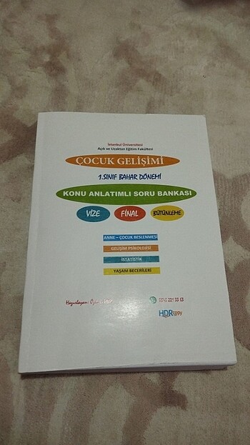 Çocuk gelişimi 1 sınıf bahar dönemi