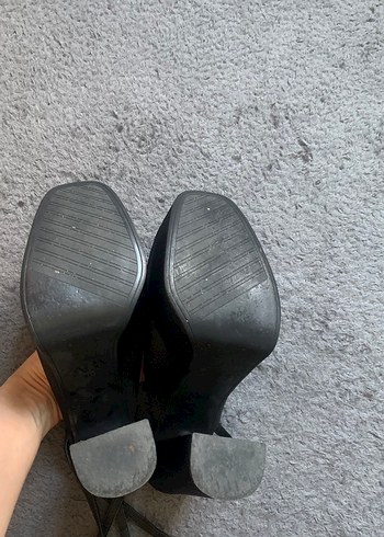 40 Beden Zara Siyah Platform Topuklu Kadın Ayakkabı