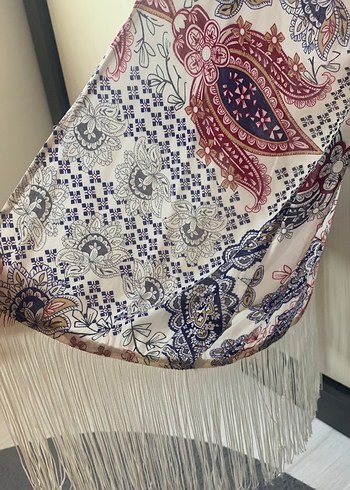 diğer Beden Bohem Tarz Uzun Desenli Kadın Kimono