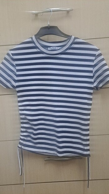Diğer Çizgili crop bluz