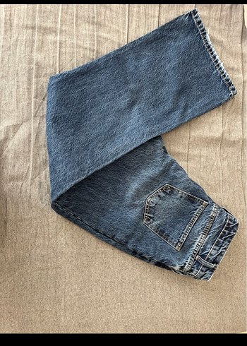 38 Beden mavi Renk Düğmeli Lacivert Kot Pantolon
