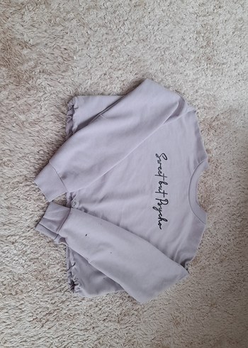 Lila Kadın Mini Sweatshirt