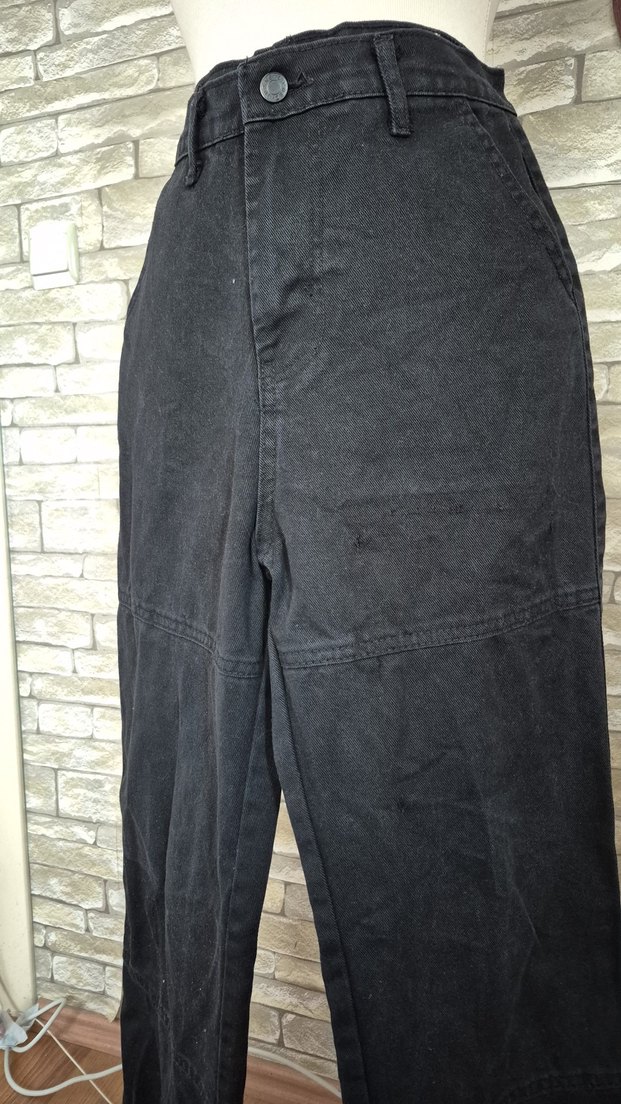 Siyah Kadın Kot Pantolon - Görsel 3