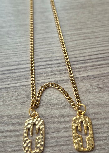 Altın Renk Kaktüs Kolye - Görsel 2