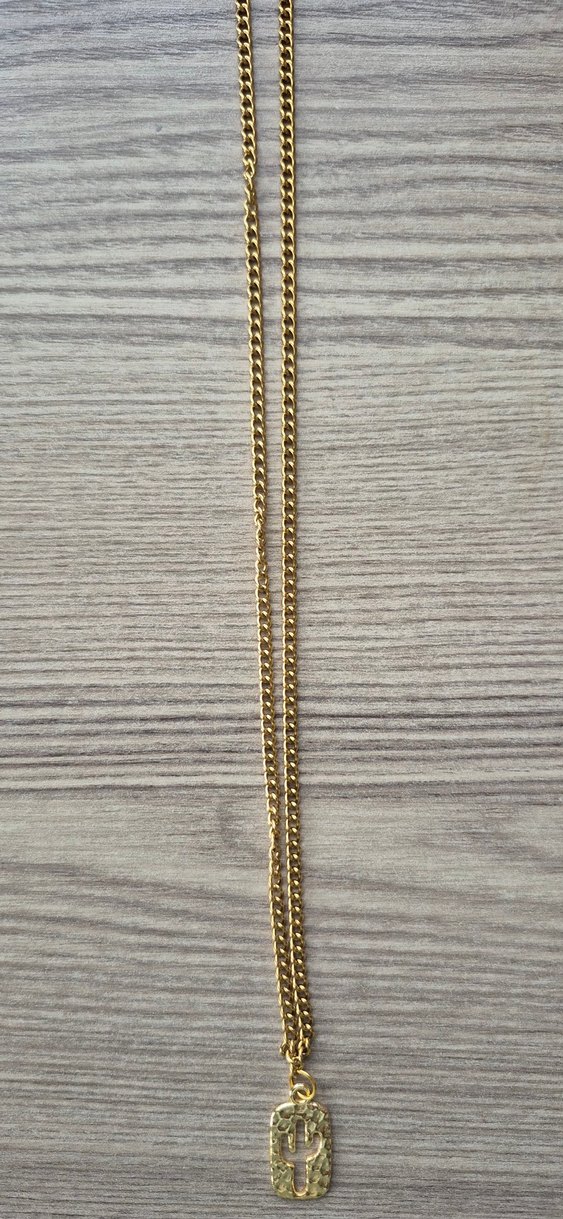 Altın Renk Kaktüs Detaylı Kolye - Görsel 2