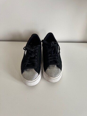 37 Beden siyah Renk Puma Suede Platform