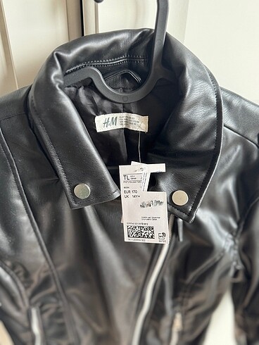 15-16 Yaş Beden H&M Deri Ceket