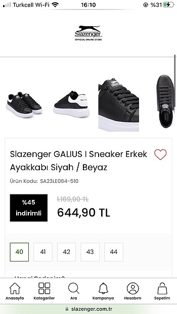 Slazenger Siyah slazenger