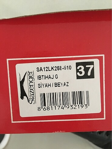 37 Beden siyah Renk Siyah slazenger