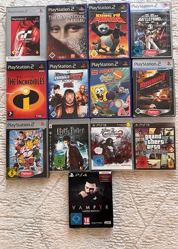 PlayStation 2 ve PS3 Oyun Koleksiyonu