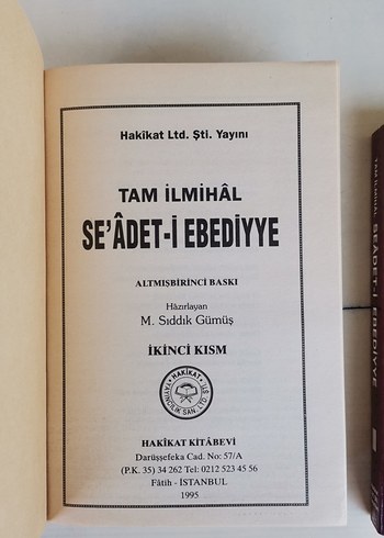 Beden Renk Tam İlmihal - Seadet-i Ebediyye Seti (3 Cilt)