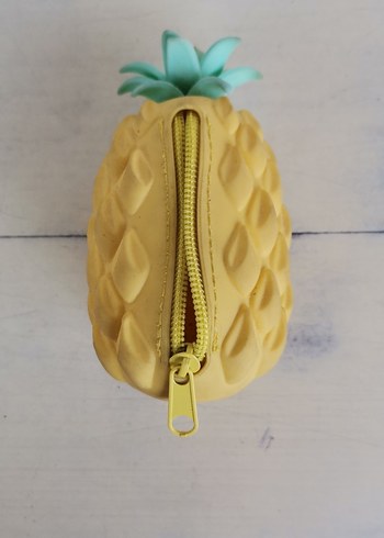 Fermuarlı Ananas Desenli Çocuk Cüzdanı - Görsel 3