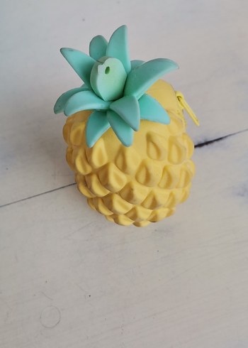 Fermuarlı Ananas Desenli Çocuk Cüzdanı - Görsel 4