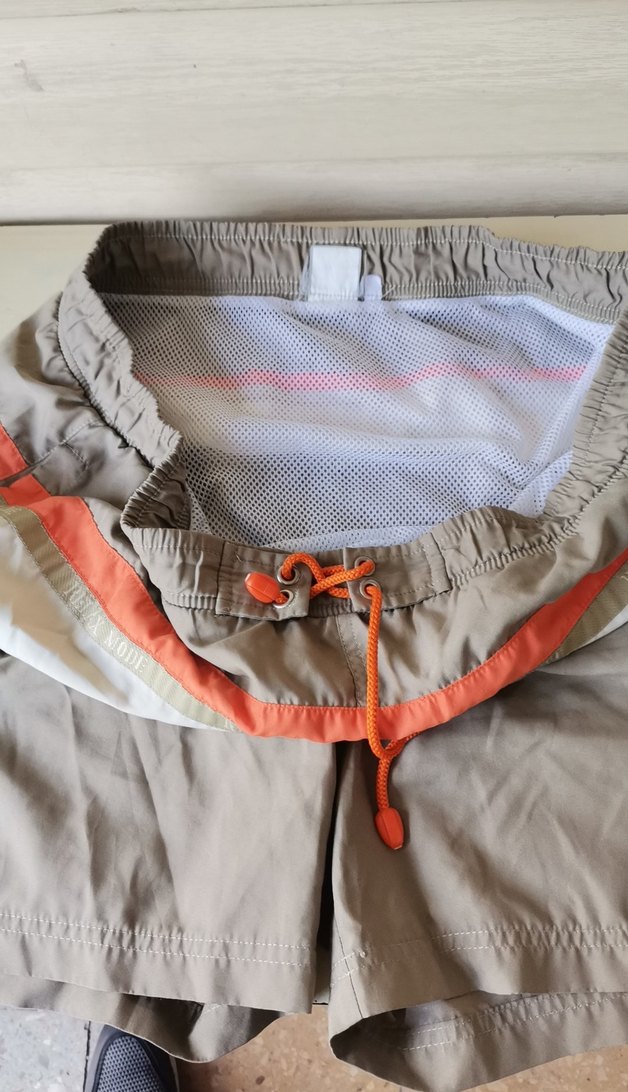 Gri Kemerli Mini Erkek Şort - Görsel 2