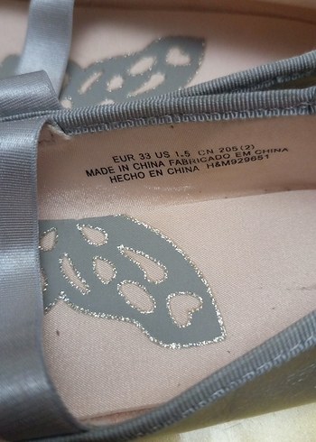 Gri Tokalı Kız Çocuk Babet Ayakkabı - Görsel 2