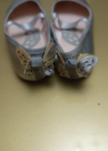 Gri Tokalı Kız Çocuk Babet Ayakkabı - Görsel 3