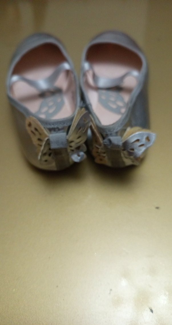 Gri Tokalı Kız Çocuk Babet Ayakkabı - Görsel 3