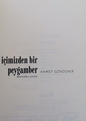 İçimizden Bir Peygamber - Ahmet Gökdemir - Görsel 3