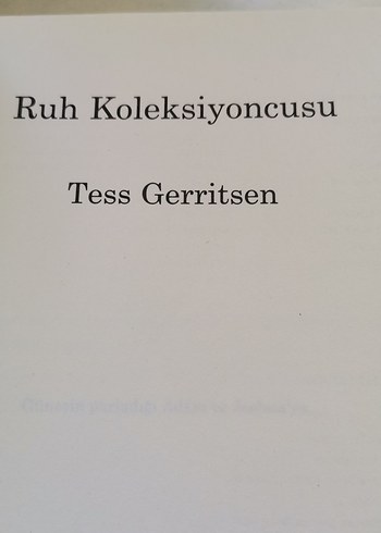 Beden Tess Gerritsen Ruh Koleksiyoncusu 18. Baskı
