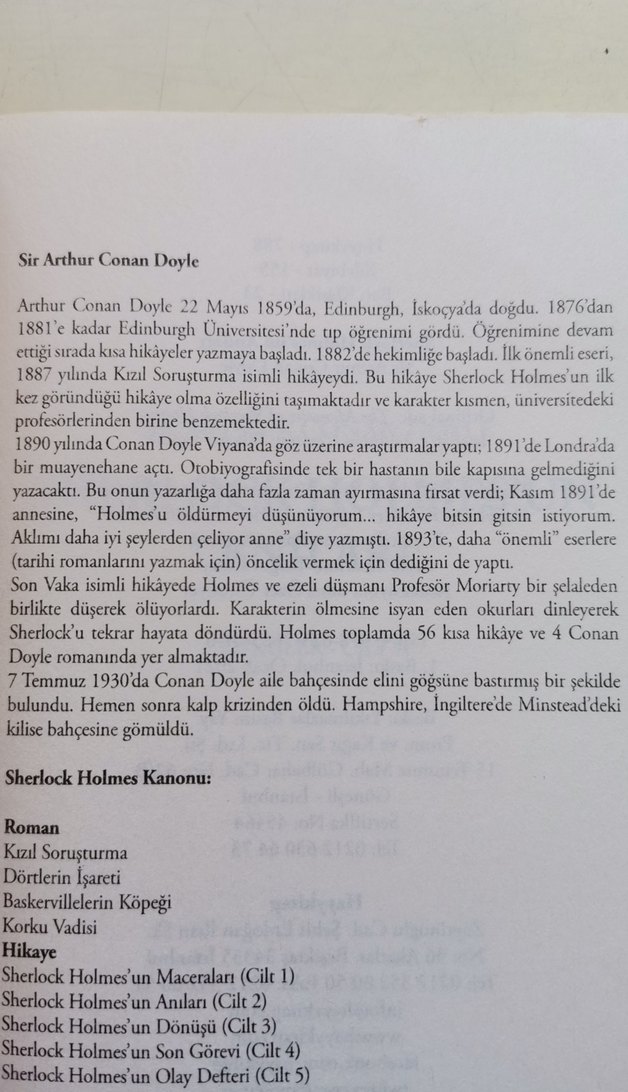 Sherlock Holmes'un Anıları - Sir Arthur Conan Doyle - Görsel 3