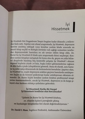 Beden İyi Hissetmek - Yeni Duygu Durum Tedavisi Kitabı
