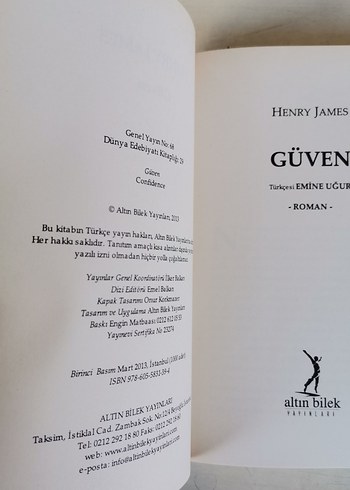 Henry James - Güven Romanı - Görsel 5