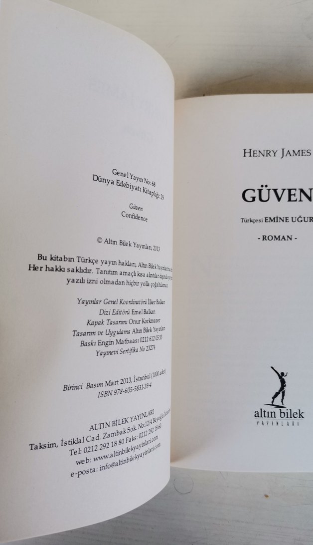 Henry James - Güven Romanı - Görsel 5