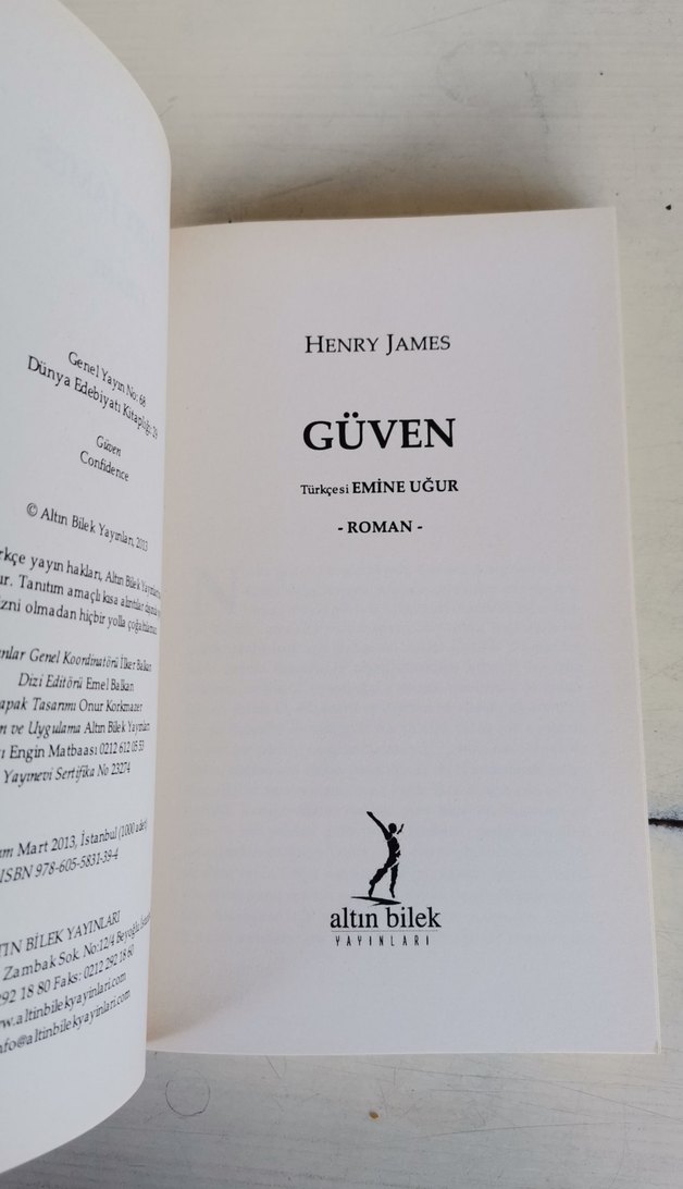 Henry James - Güven Romanı - Görsel 4