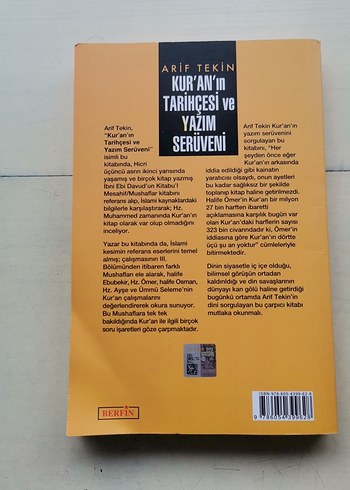 Kur'an'ın Tarihçesi ve Yazım Serüveni - Arif Tekin