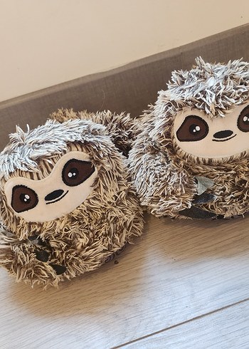 Beden Gri Kahverengi Tembel Hayvan Peluş Oyuncak
