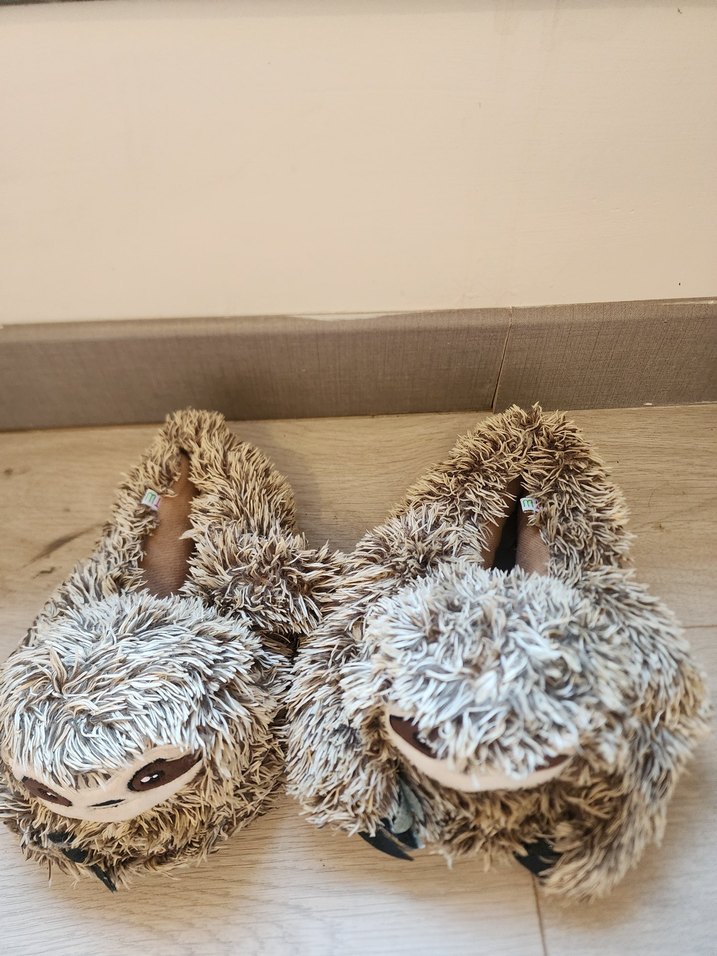 Gri Kahverengi Tembel Hayvan Peluş Oyuncak - Görsel 2