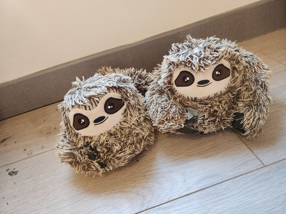 Gri Kahverengi Tembel Hayvan Peluş Oyuncak - Görsel 3