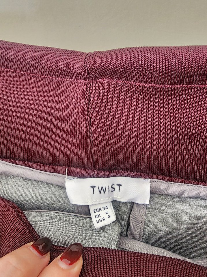 Gri twist Pantolon - Görsel 4